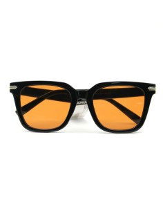 Lunettes de Soleil Carrées Simples Monture Noire & Verres...