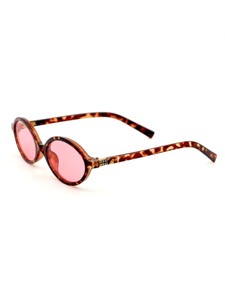 Lunettes de Soleil G15 Fashion Ovales avec Monture Couleur Ecailles