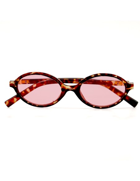 Lunettes de Soleil G15 Fashion Ovales avec Monture Couleur Ecailles