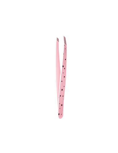 Pince à Sourcils avec Pointe Inclinée-Rose