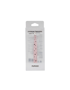 Pince à Sourcils avec Pointe Inclinée-Rose