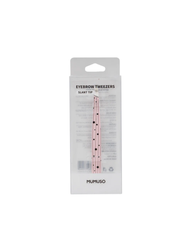 Pince à Sourcils avec Pointe Inclinée-Rose