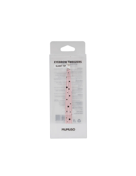 Pince à Sourcils avec Pointe Inclinée-Rose