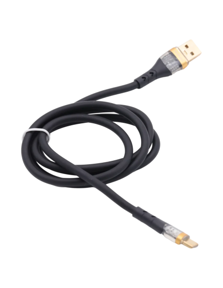 Câble Usb Type-C à Coque Transparente (Noir)