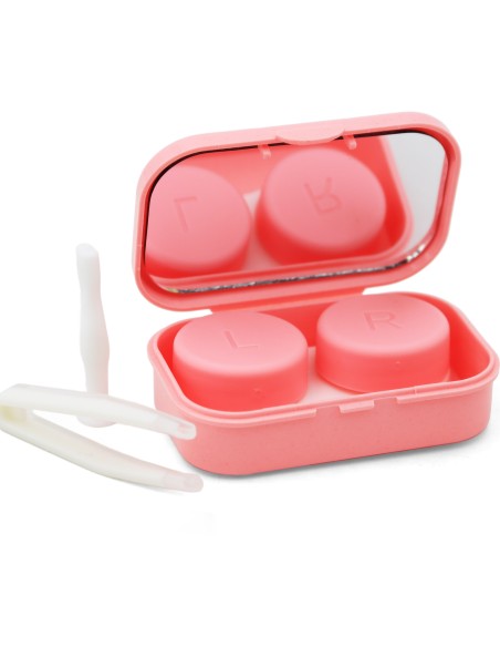 Kit Étui à Lentilles de Couleur avec Miroir