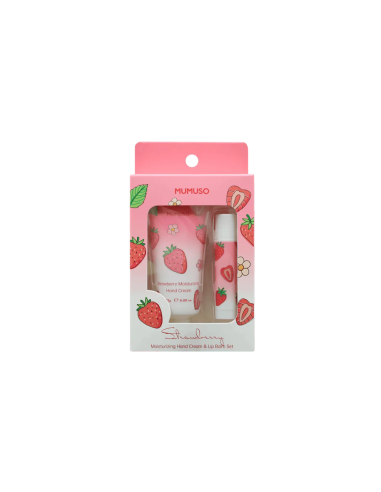 Coffret Crème Mains Nourrissante à la Fraise &...