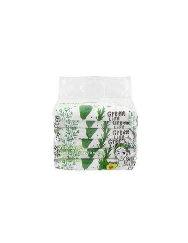 Lingettes Démaquillantes à l'Avocat (6 Paquets de 8 Unités)