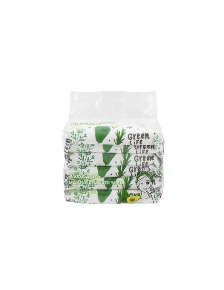 Lingettes Démaquillantes à l'Avocat (6 Paquets de 8 Unités)