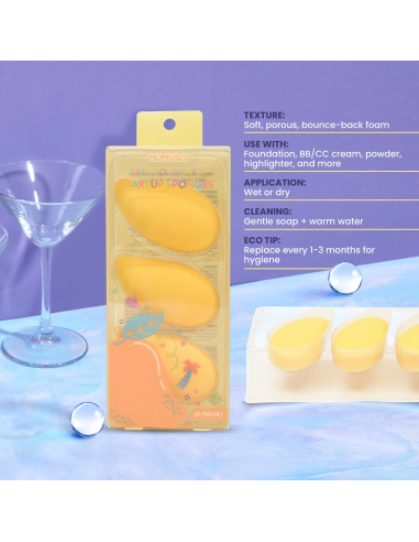 Éponges de Maquillage en Forme de Mangue (Lot...