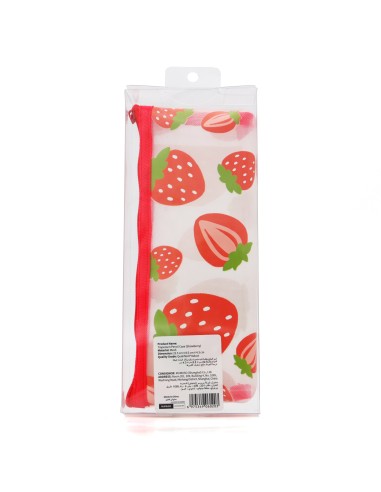 Trousse Scolaire Trapézoïdale Fraise
