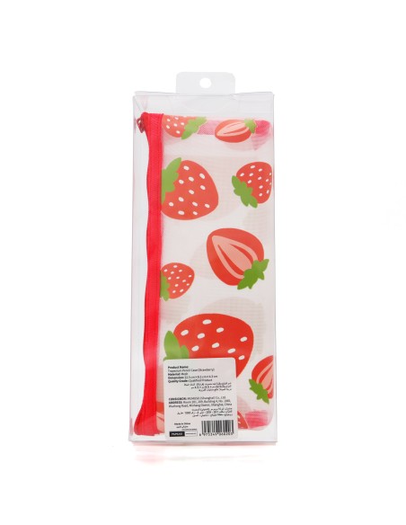 Trousse Scolaire Trapézoïdale Fraise
