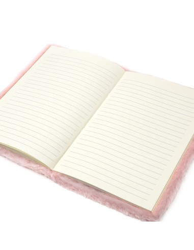 Carnet Brodé Tulipe avec Couverture en Peluche