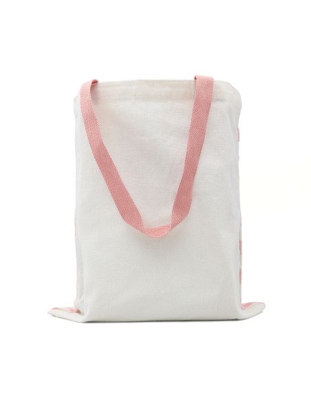 Tote Bag Sac en Coton Rose "Chat Mignon"