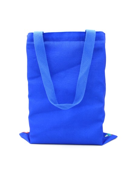 Tote Bag Sac en Coton Bleu "Voitures"
