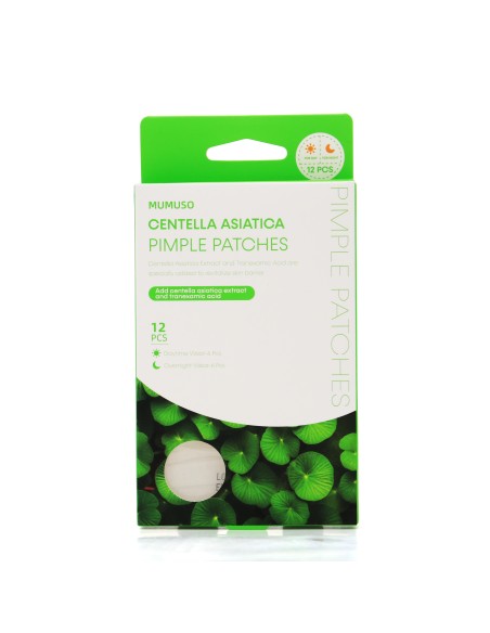 Patchs Anti-Boutons Centella Asiatica pour Jour et Nuit – 12 Unités