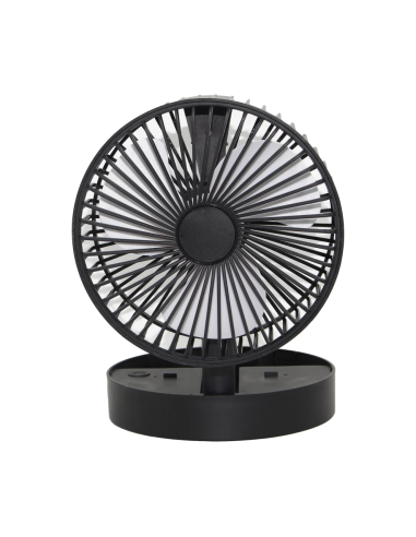 Ventilateur de Bureau Pliable Blanc avec Base...