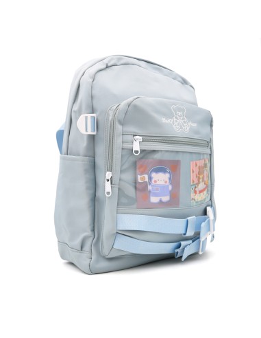 Sac à Dos Brodé Petit Ours Bleu