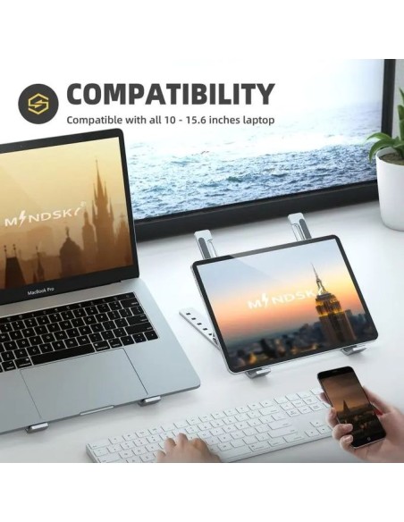 Support Ordinateur Portable Réglable en Alliage d'Aluminium