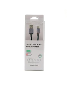 Câble Usb Type-C en Silicone Liquide (Noir/2 M)