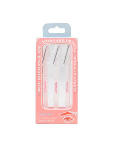 Rasoirs à Sourcils Blanc lot de 3 Pièces