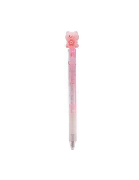 Stylo Gel Effaçable Chaton et Fleurs de Cerisier