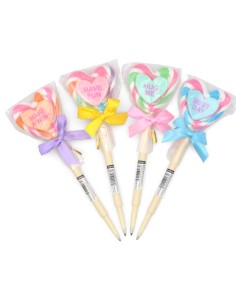 Stylo à Bille Sucette (Loving Heart) - Noir