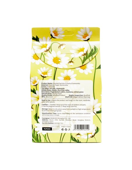 Sachets Parfumés à la Camomille - Lot de 5.