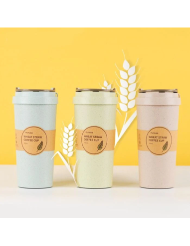 Tasse à Café en Paille de Blé - Style...