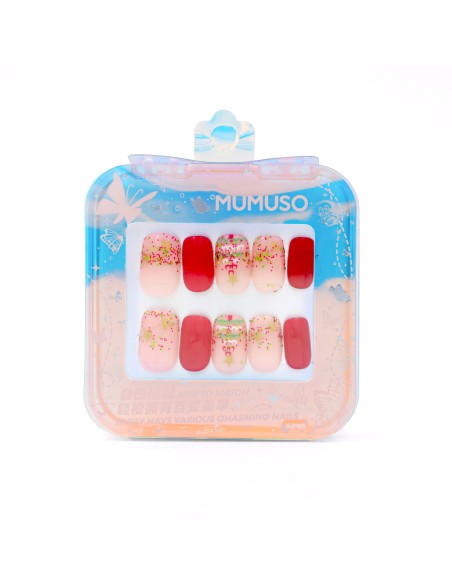 Faux Ongles Pressés MagicFinger Motif "Christmas Bell"