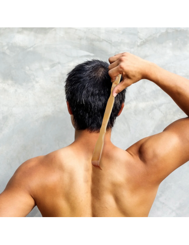 Masseur Long Manche à 2 Rouleaux avec Grattoir