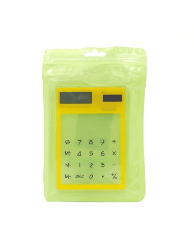 Calculatrice Transparente Jaune
