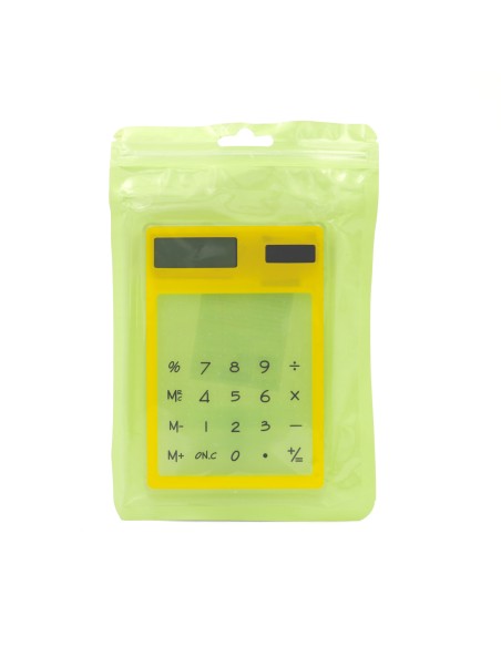 Calculatrice Transparente Jaune