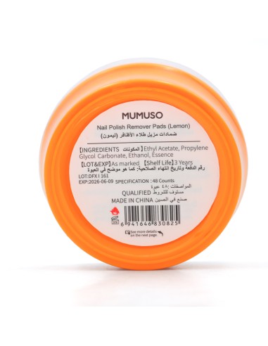 Tampons Dissolvants pour Vernis à Ongles (Citron)