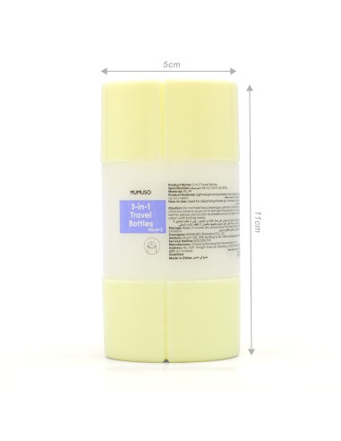 Flacons de Voyage 3 en 1 - 45 mL