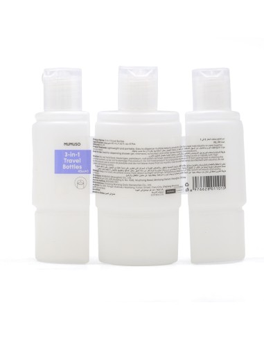Flacons de Voyage 3 en 1 - 45 mL