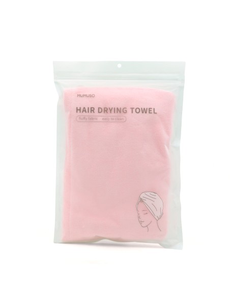 Serviettes de Séchage pour Cheveux en Microfibre Rose