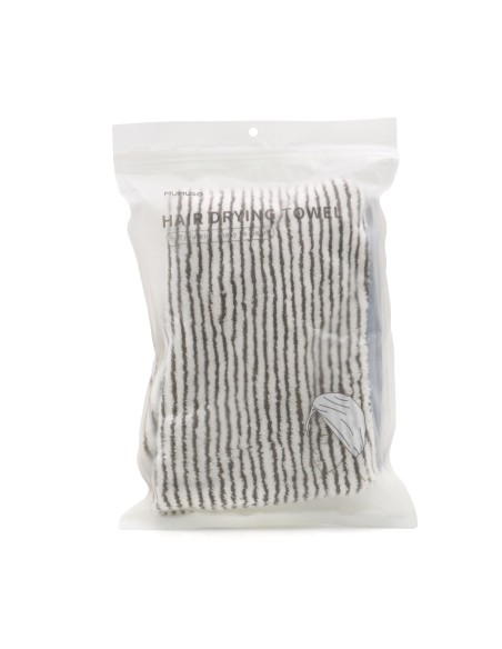 Serviettes de Séchage Antibactérienne pour Cheveux - Rayée
