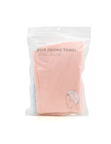 Serviette de Séchage Velours Côtelé (Rose et Bleu)