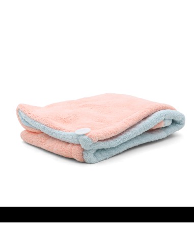 Serviette de Séchage Velours Côtelé (Rose et Bleu)