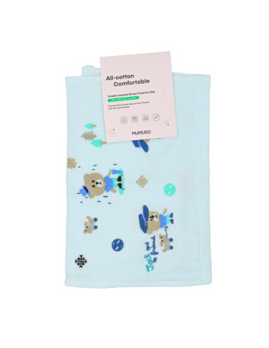 Serviette en Gaze Double Épaisseur pour Enfants...