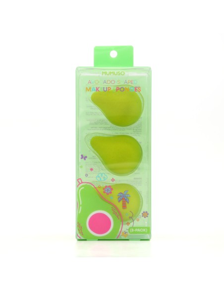 Éponges Maquillage en Forme d'Avocat - Lot de 3