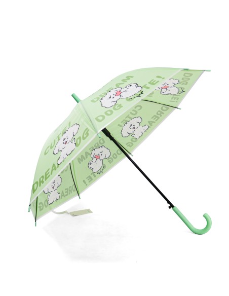 Parapluie Canne Poignée J Motif Cute Dog