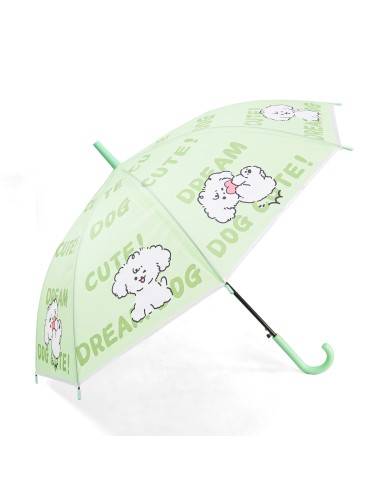 Parapluie Canne Poignée J Motif Cute Dog