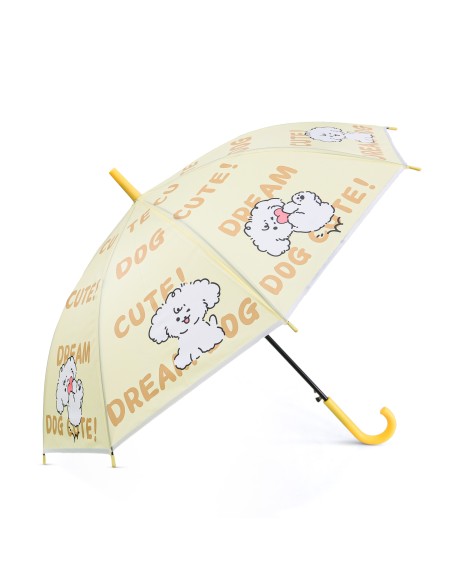 Parapluie Canne Poignée J Motif Cute Dog