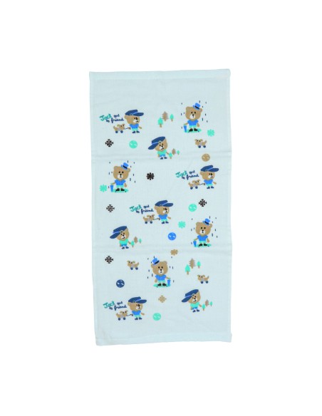 Serviette en Gaze Double Épaisseur pour Enfants (Bleu)