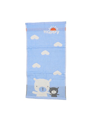 Serviette Visage Enfant Baby Bear - Bleue