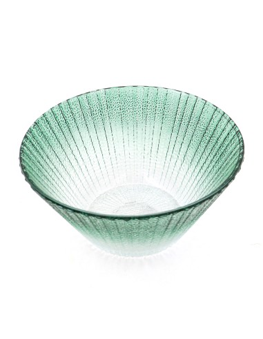 Saladier en Verre Texturé Transparent (Dégradé...