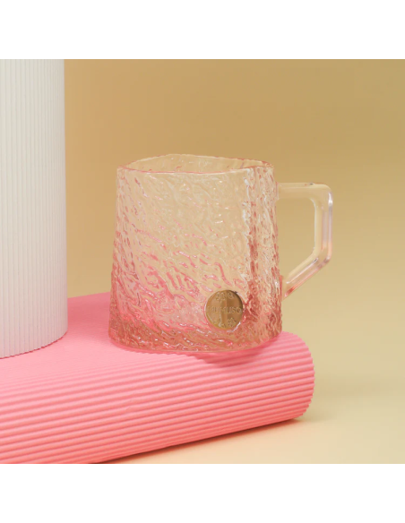 Tasse en Verre Fleur de cerisier - Rose - 260 ml