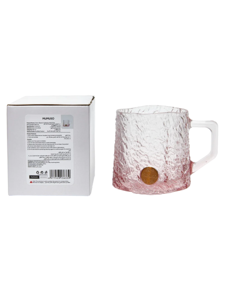 Tasse en Verre Fleur de cerisier - Rose - 260 ml