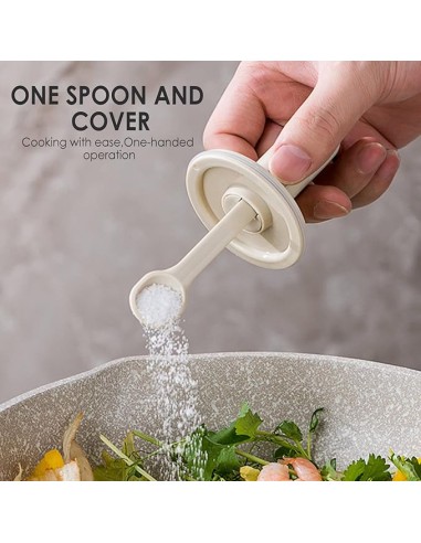 Pot à Épices avec Cuillère Rétractable